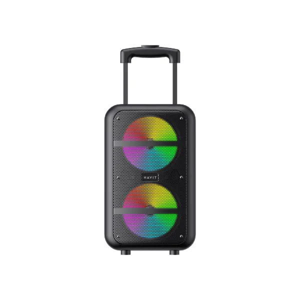 Bluetooth trolley speaker with hot sale mic